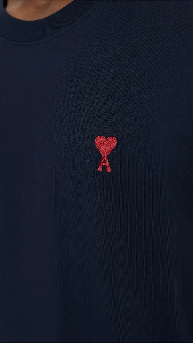 AMI ADC Classic Fit Red Logo Tee | Thumbnail 6