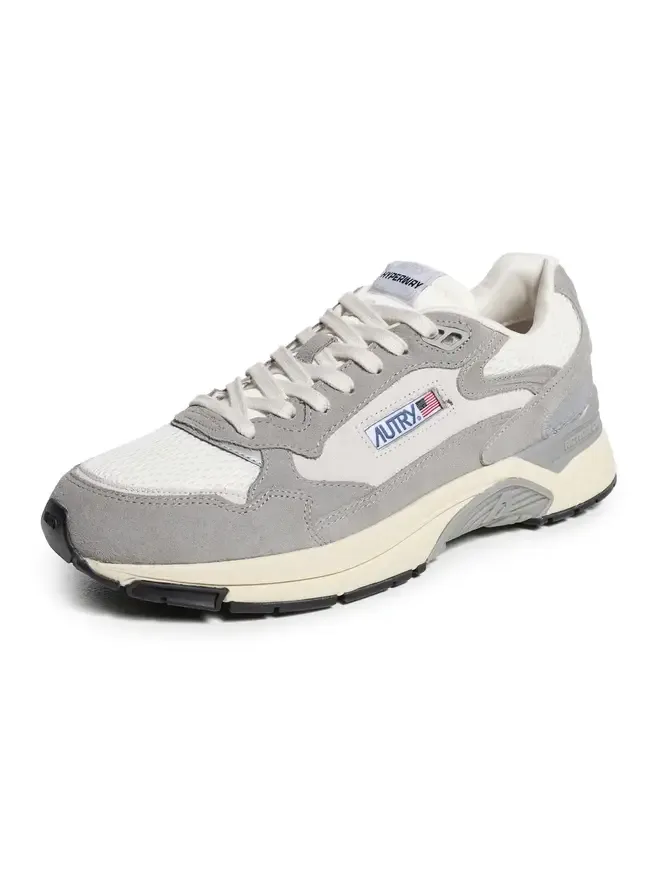 Autry Hyperway Low Man Suede Mesh Sneakers