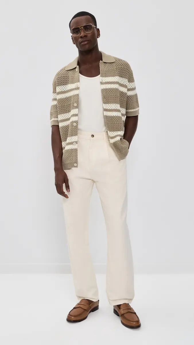 Les Deux Gianni Knitted Short Sleeve Shirt | Thumbnail 5 Les Deux Gianni Knitted Short Sleeve Shirt | Thumbnail 5