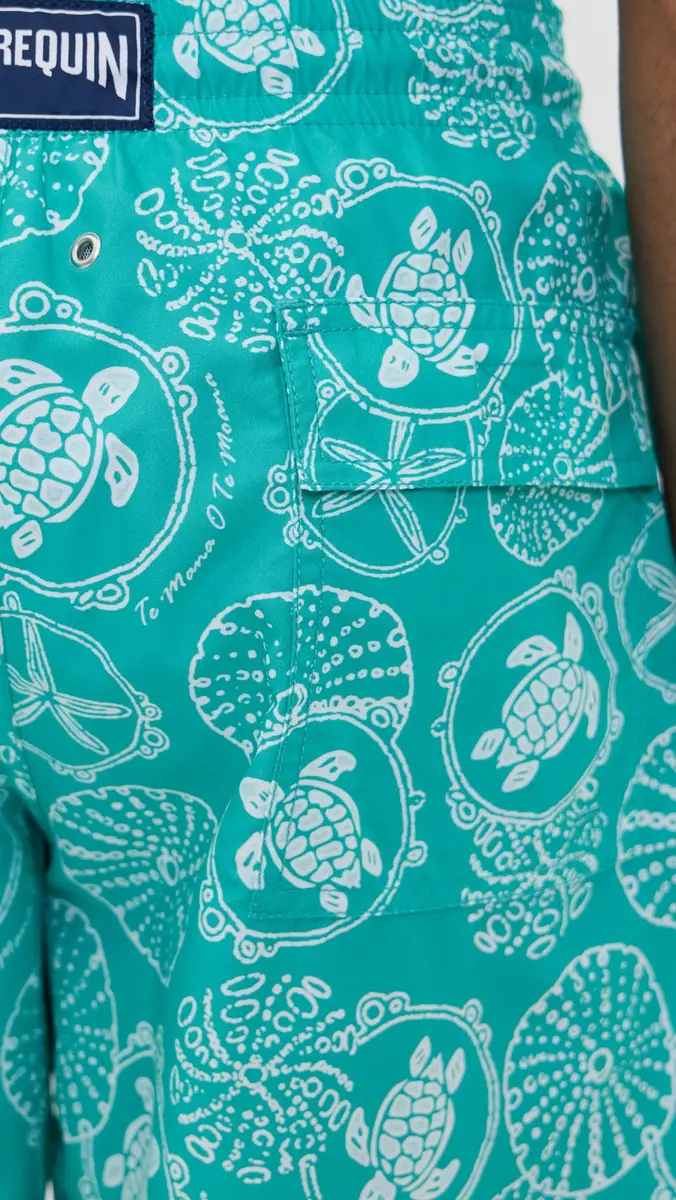 Vilebrequin Moorea Swim Trunks 5 Vert Disco | Thumbnail 6
