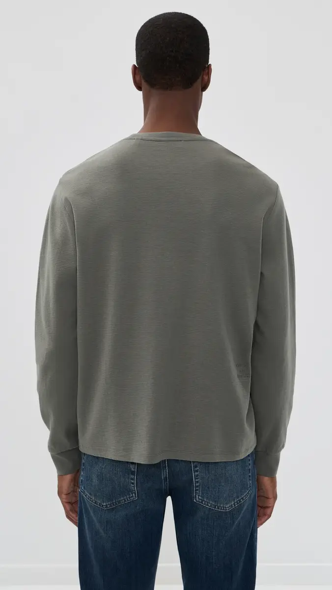Frame Duo Fold Long Sleeve Crew Tee | Thumbnail 3 Frame Duo Fold Long Sleeve Crew Tee | Thumbnail 3