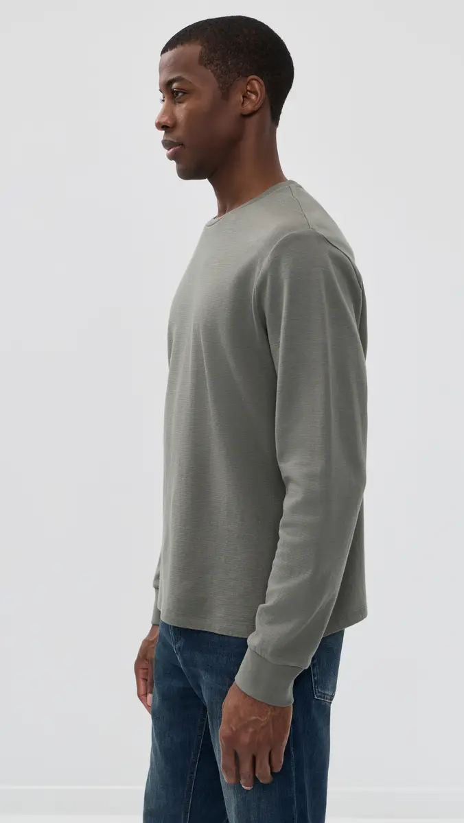 Frame Duo Fold Long Sleeve Crew Tee | Thumbnail 4 Frame Duo Fold Long Sleeve Crew Tee | Thumbnail 4