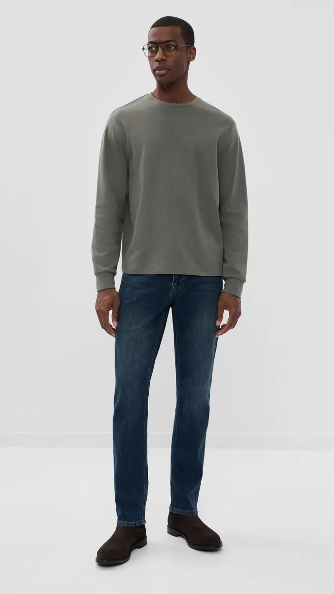 Frame Duo Fold Long Sleeve Crew Tee | Thumbnail 5 Frame Duo Fold Long Sleeve Crew Tee | Thumbnail 5