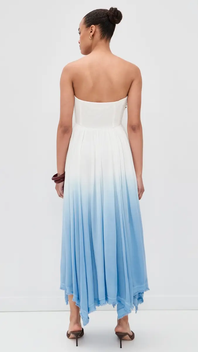 Elexiay Lewa Dress Blue Ombre | Thumbnail 3 Elexiay Lewa Dress Blue Ombre | Thumbnail 3