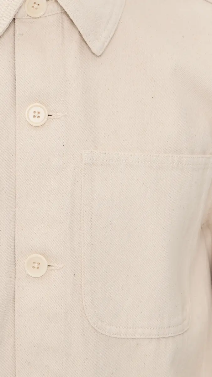 Alex Mill Garment Dyed Work Jacket in Recycled Denim | Thumbnail 6
