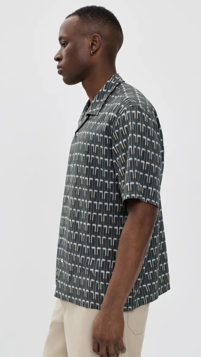 rag & bone Avery Short Sleeves Printed Shirt Indst | Thumbnail 4