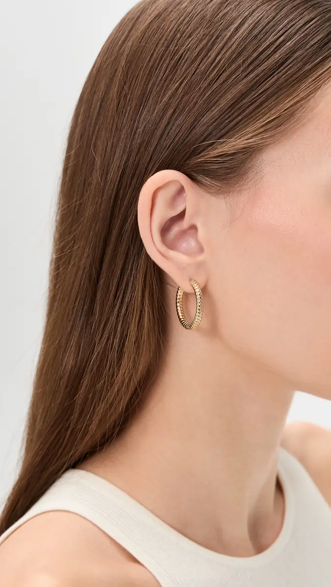 Jennifer Fisher Madison Huggie Hoop Earrings | Thumbnail 3