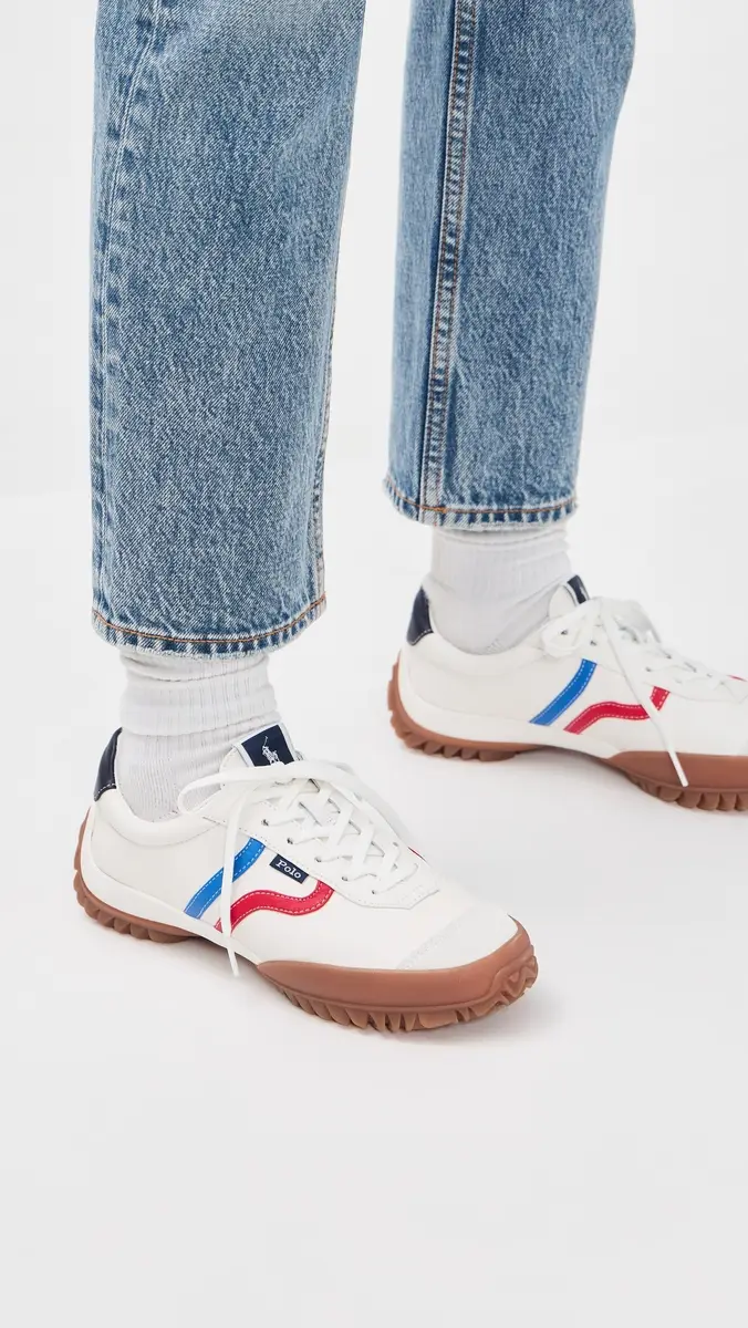 Polo Ralph Lauren Tread Sneakers Deckwash White/Multi | Thumbnail 3 Polo Ralph Lauren Tread Sneakers Deckwash White/Multi | Thumbnail 3
