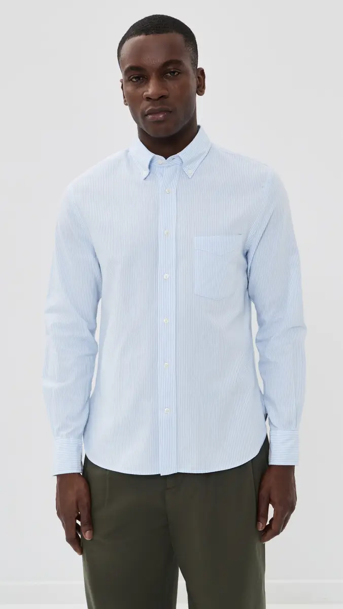 OFFICINE GÉNÉRALE New Candy Stripe Oxford Button Down Shirt | Thumbnail 2 OFFICINE GÉNÉRALE New Candy Stripe Oxford Button Down Shirt | Thumbnail 2