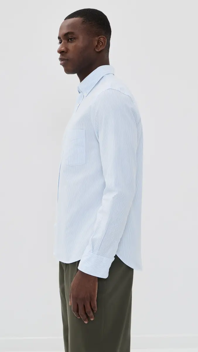 OFFICINE GÉNÉRALE New Candy Stripe Oxford Button Down Shirt | Thumbnail 4 OFFICINE GÉNÉRALE New Candy Stripe Oxford Button Down Shirt | Thumbnail 4