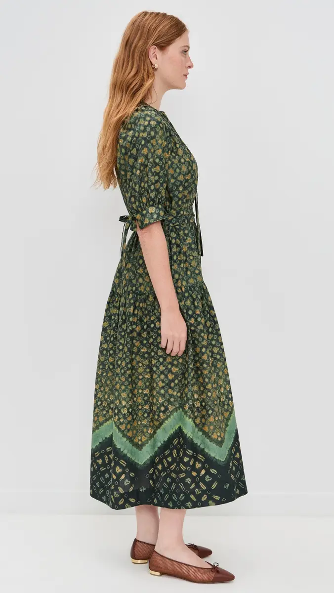 o.p.t o. p.t Aksoy Dress Green Floral | Thumbnail 4