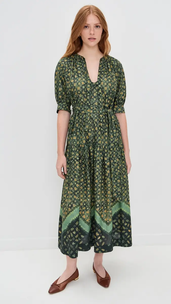 o.p.t o. p.t Aksoy Dress Green Floral | Thumbnail 5