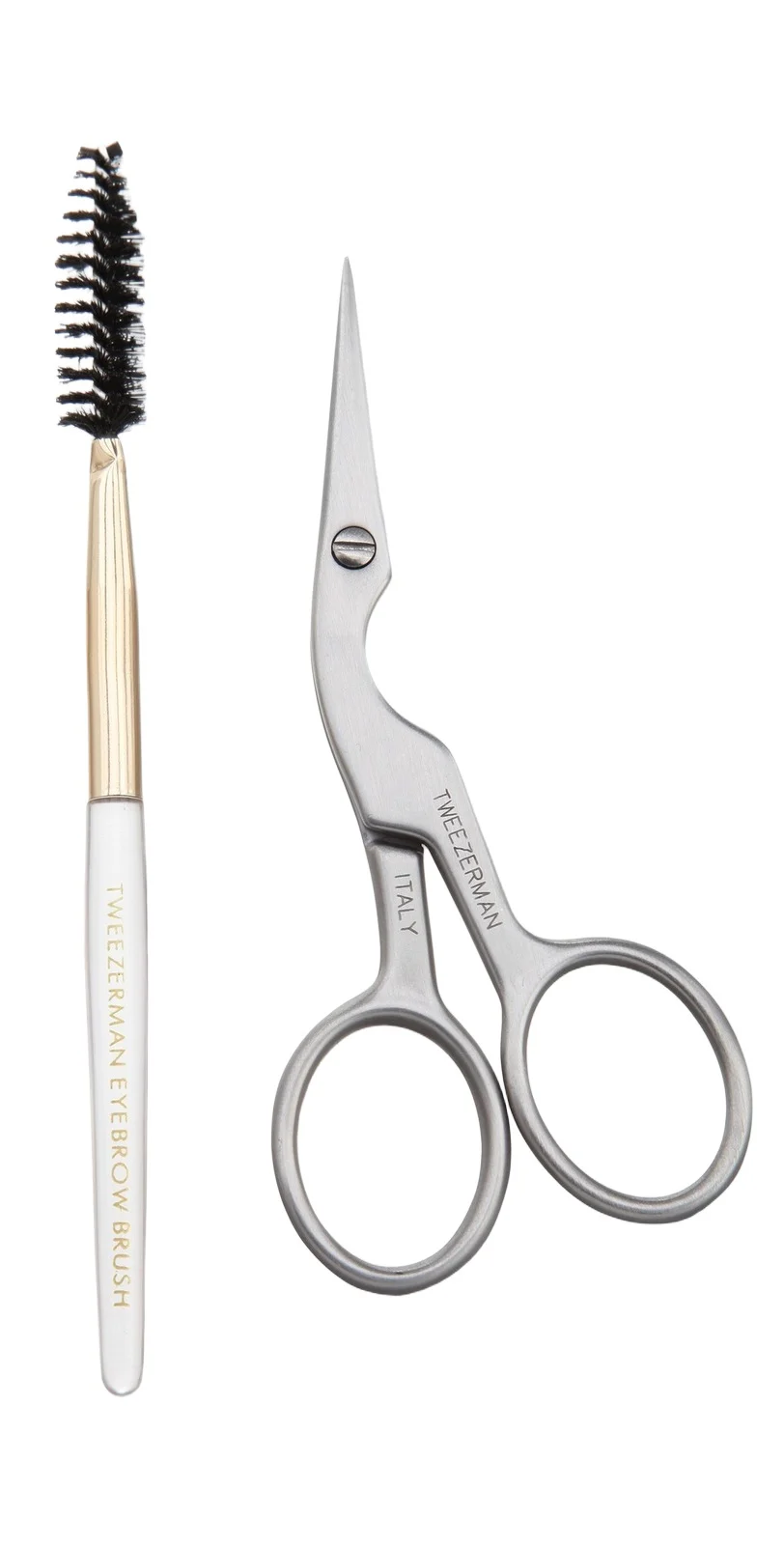 Tweezerman Brow Shaping Scissors and Brush No Color
