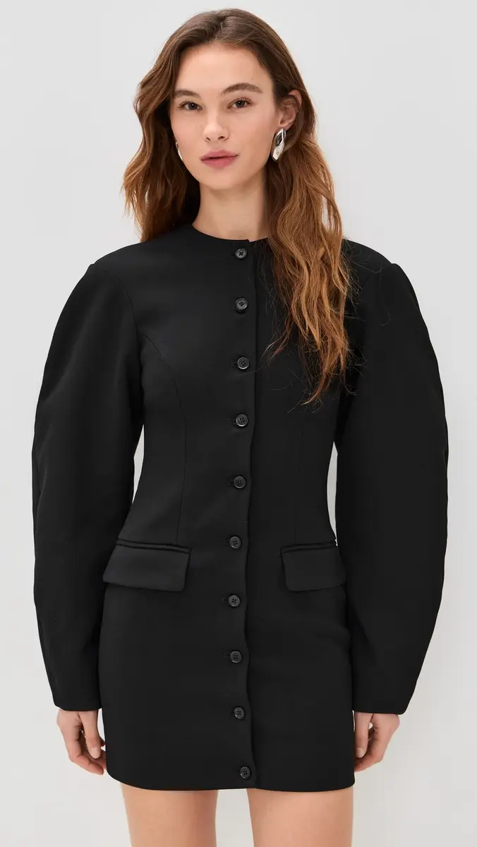 ROTATE Tailored Mini Dress Black | Thumbnail 2 ROTATE Tailored Mini Dress Black | Thumbnail 2