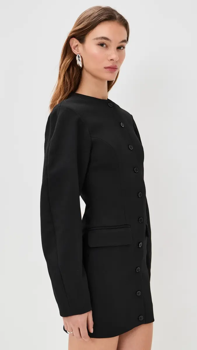 ROTATE Tailored Mini Dress Black | Thumbnail 4 ROTATE Tailored Mini Dress Black | Thumbnail 4