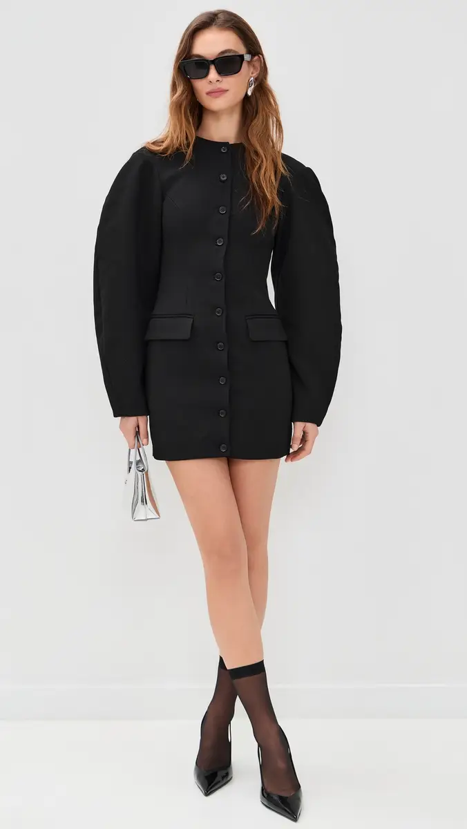 ROTATE Tailored Mini Dress Black | Thumbnail 5 ROTATE Tailored Mini Dress Black | Thumbnail 5
