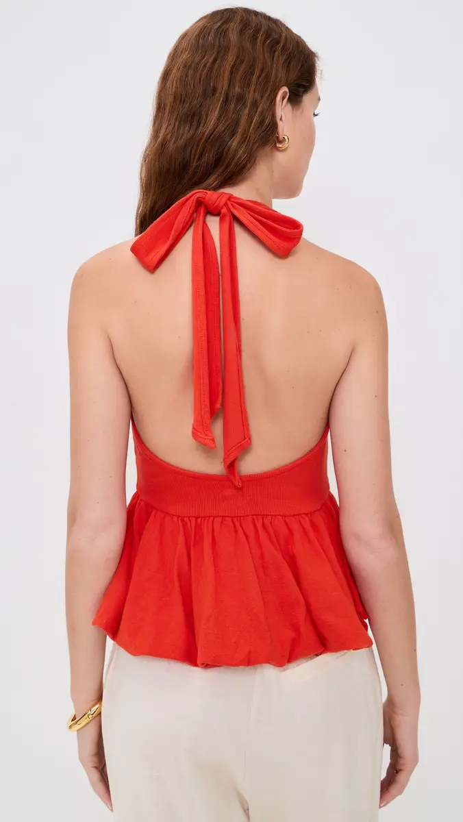 Free People Paige Top Tangerine Tango | Thumbnail 3 Free People Paige Top Tangerine Tango | Thumbnail 3