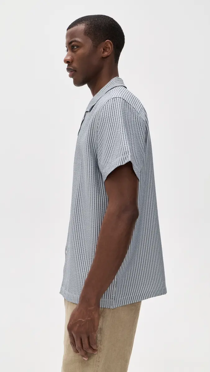 RAILS Amalfi Shirt Navy Deck Stripe | Thumbnail 4 RAILS Amalfi Shirt Navy Deck Stripe | Thumbnail 4