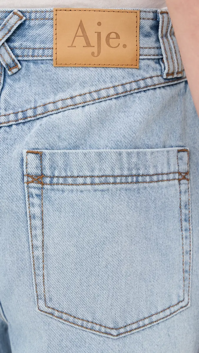 Aje Stevie Barrel Ankle Jeans Light Wash Blue | Thumbnail 6 Aje Stevie Barrel Ankle Jeans Light Wash Blue | Thumbnail 6