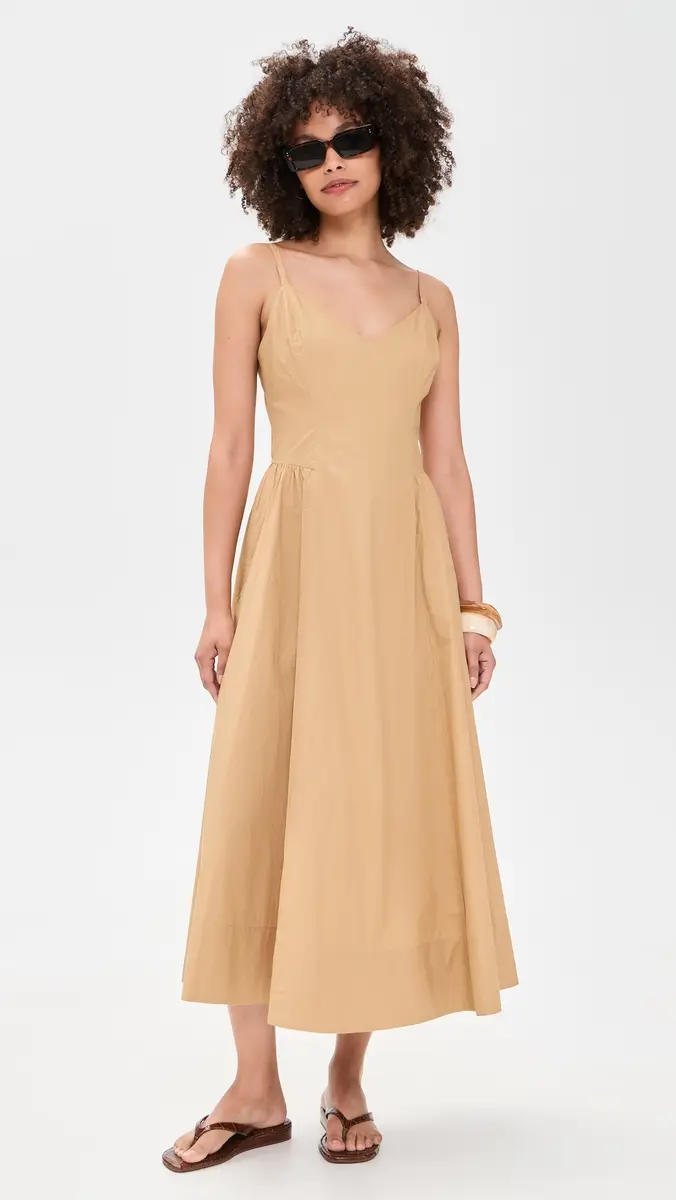 XÍRENA Bardot Dress Twig | Thumbnail 2