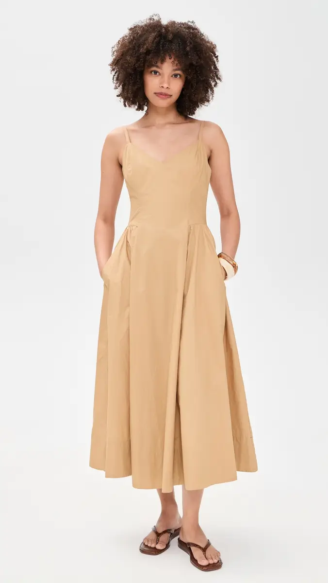 XÍRENA Bardot Dress Twig | Thumbnail 5