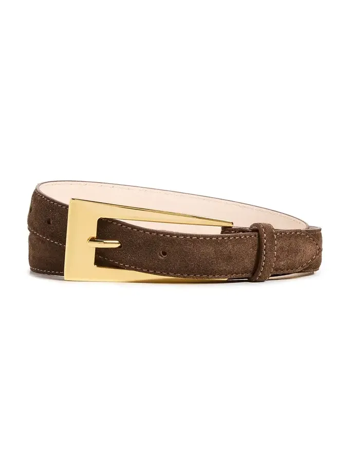 No.10 Chocolate Suede Belt