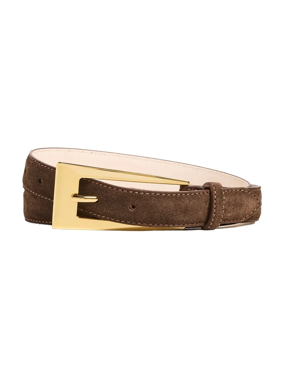 No.10 Chocolate Suede Belt No.10 Chocolate Suede Belt