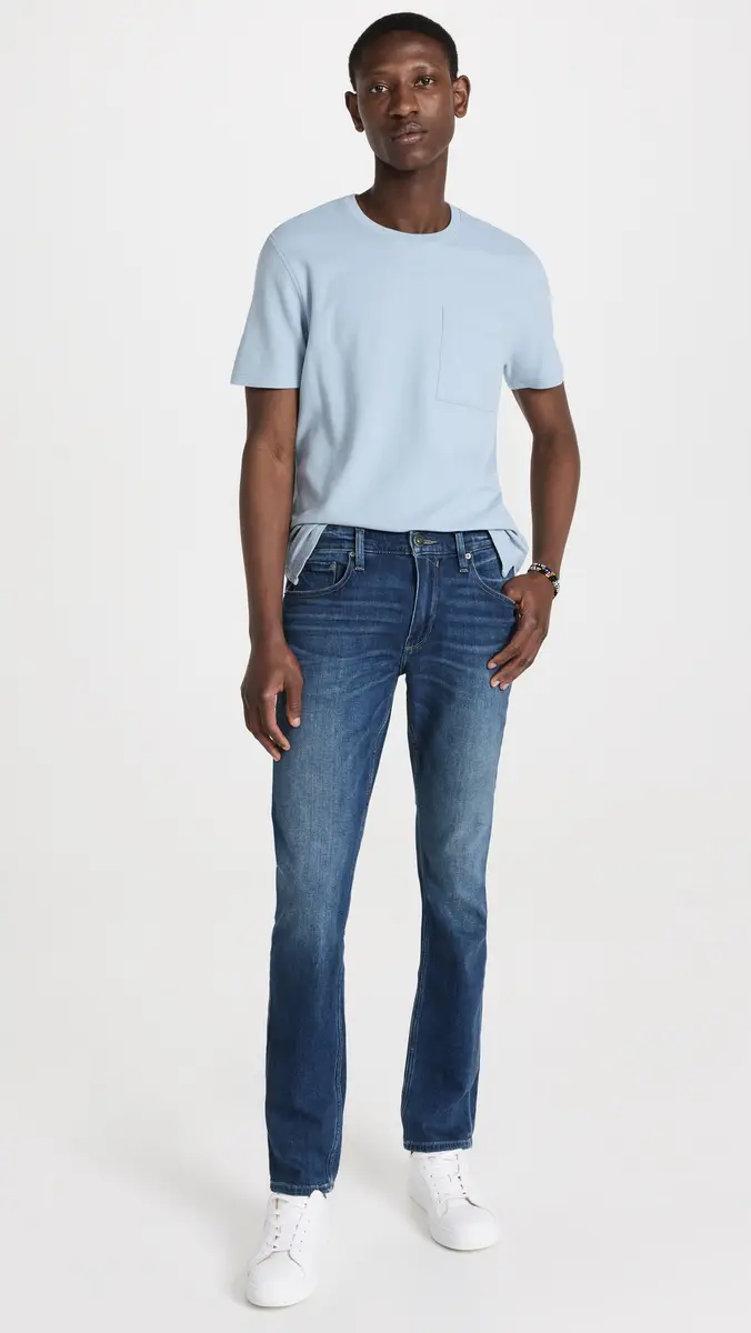 PAIGE Federal Transcend Vintage Slim Straight Jeans Milburn | Thumbnail 5 PAIGE Federal Transcend Vintage Slim Straight Jeans Milburn | Thumbnail 5