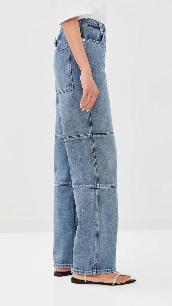 Tibi Classic Wash Denim Fischer Jeans | Thumbnail 4 Tibi Classic Wash Denim Fischer Jeans | Thumbnail 4