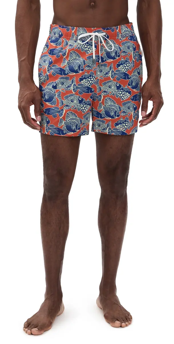 Onia Charles wim Trunks 5 Orange Multi | Image 1 Onia Charles wim Trunks 5 Orange Multi | Image 1