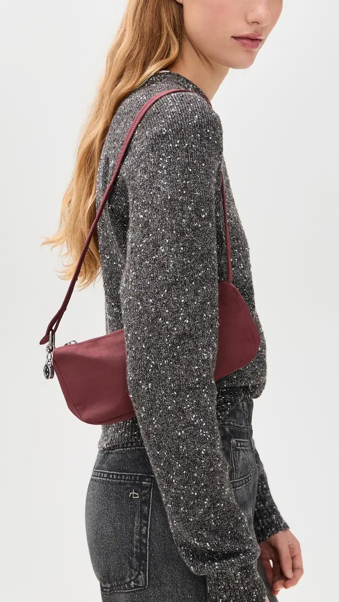 BAGGU Nylon Pochette Mahogany One Size | Thumbnail 3 BAGGU Nylon Pochette Mahogany One Size | Thumbnail 3