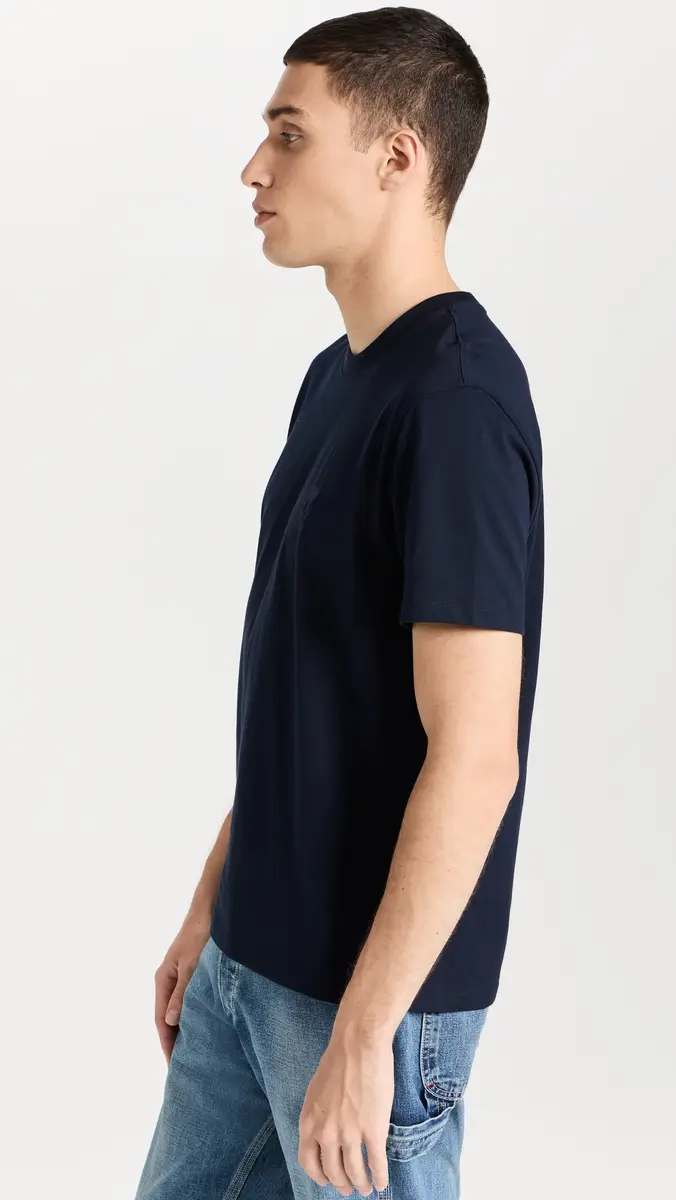 AMI ADC Unisex Classic Fit Tonal ogo Tee Night Blue.430 | Thumbnail 4 AMI ADC Unisex Classic Fit Tonal ogo Tee Night Blue.430 | Thumbnail 4
