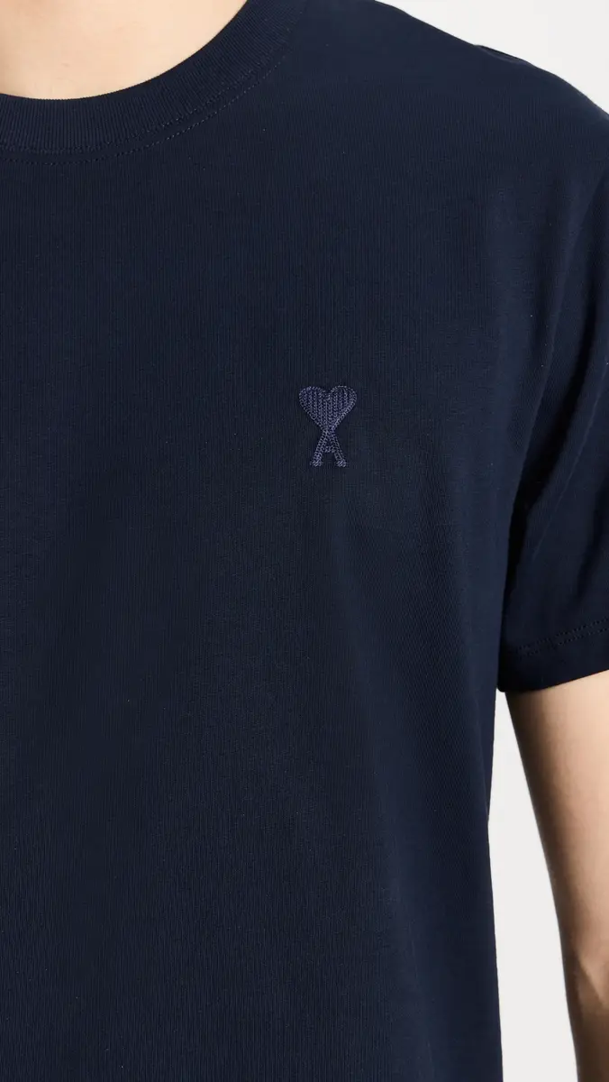 AMI ADC Unisex Classic Fit Tonal ogo Tee Night Blue.430 | Thumbnail 6 AMI ADC Unisex Classic Fit Tonal ogo Tee Night Blue.430 | Thumbnail 6