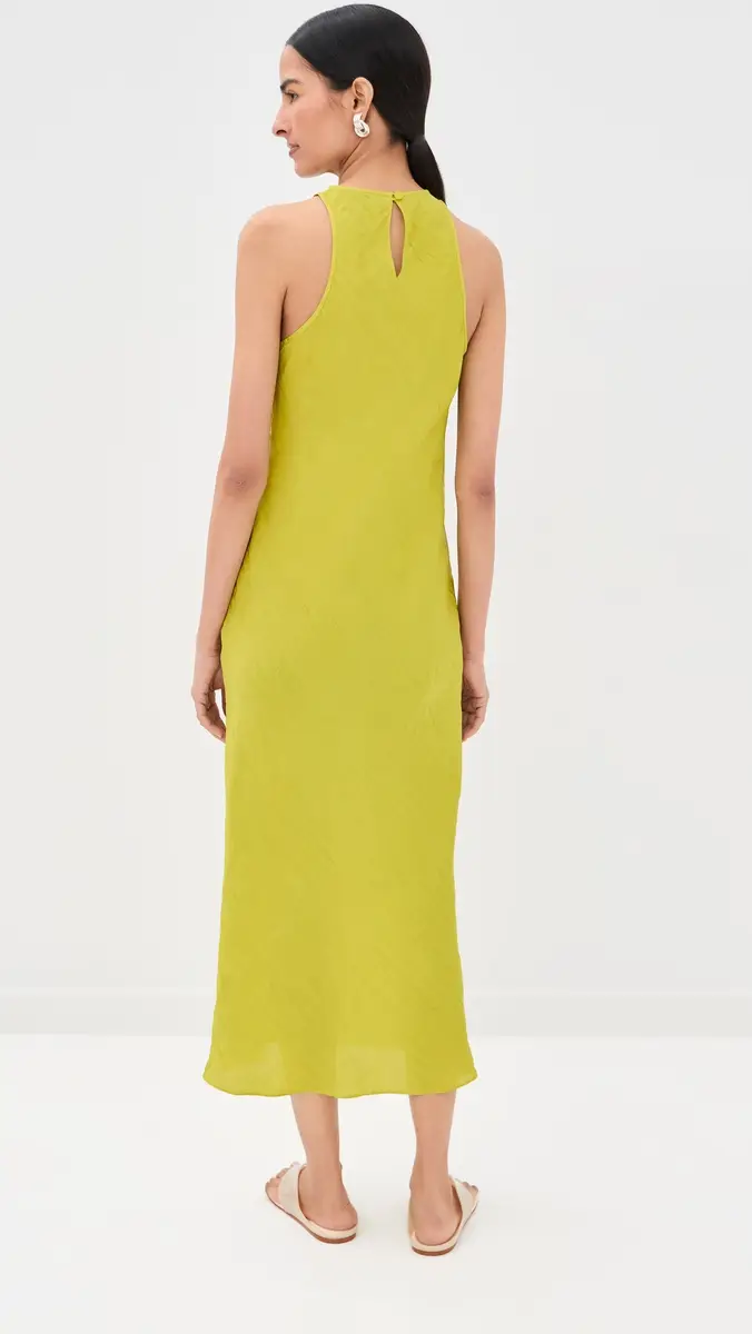 Tibi The Crinkle Slip Midi Bias Dress Peapod | Thumbnail 3 Tibi The Crinkle Slip Midi Bias Dress Peapod | Thumbnail 3