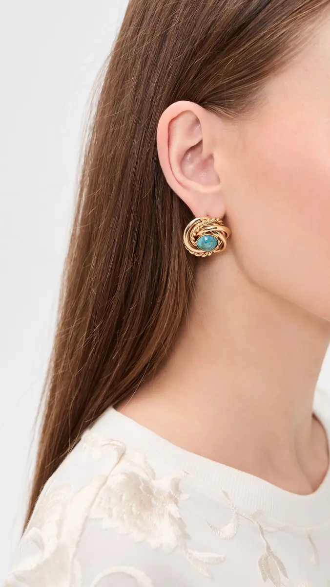 GAS Bijoux Atika Turquoise Earrings Turquoise One Size | Thumbnail 3