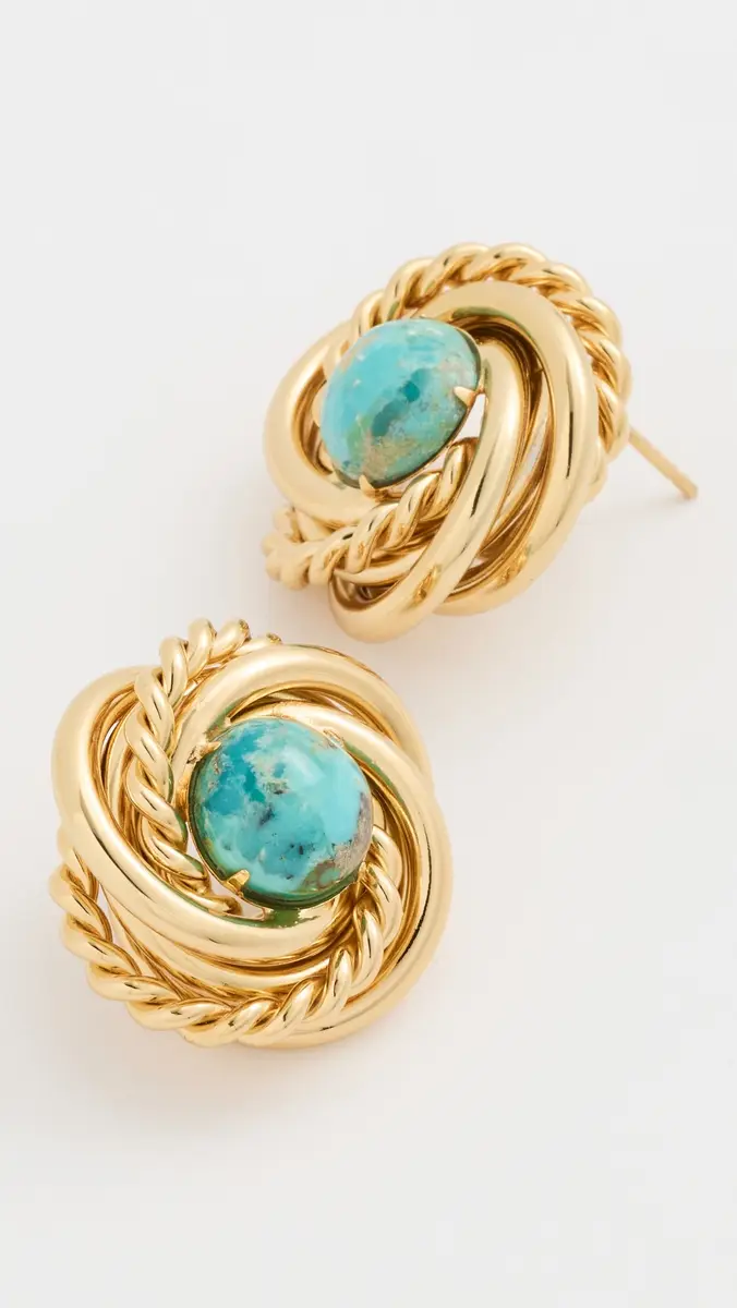 GAS Bijoux Atika Turquoise Earrings Turquoise One Size | Thumbnail 4