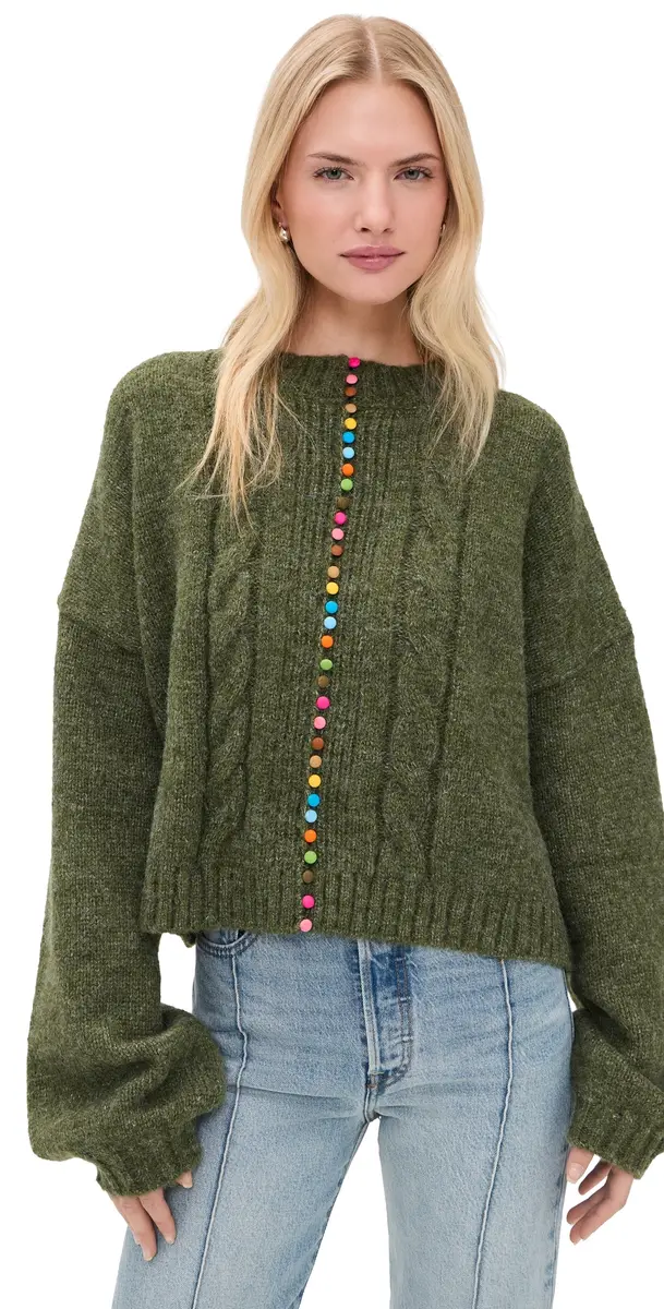 Lisa Says Gah Canonbury Cardigan Hunter Green | Image 1 Lisa Says Gah Canonbury Cardigan Hunter Green | Image 1
