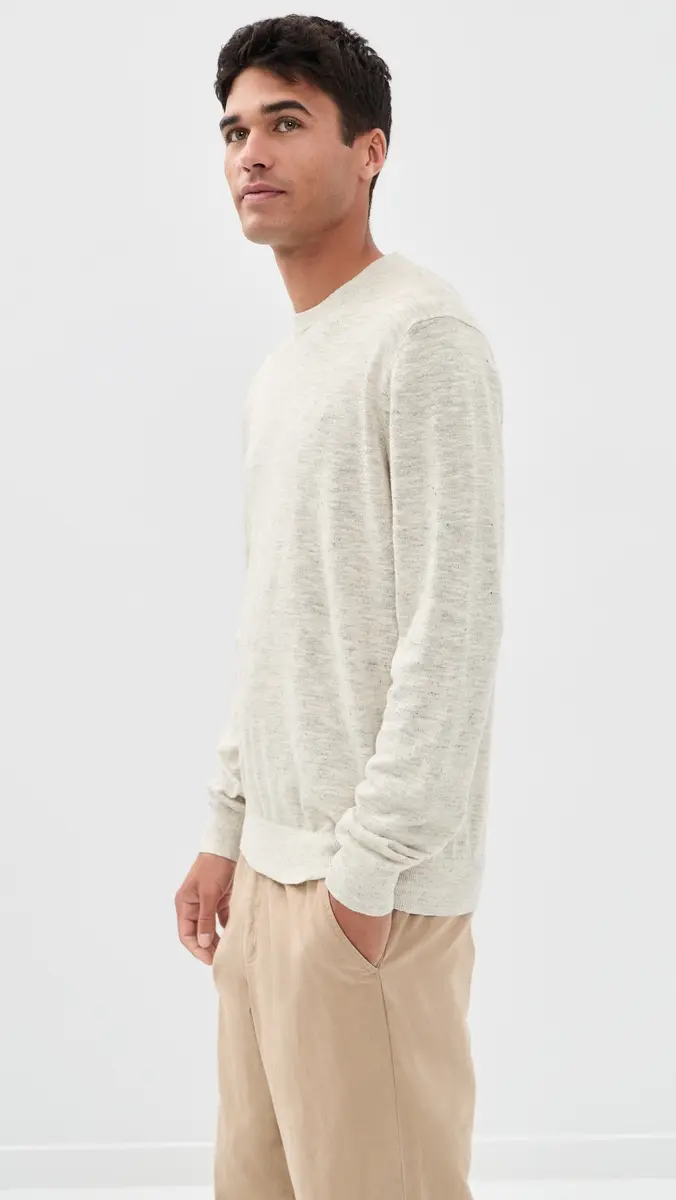 Barbour Flaxby Linen Blend Crew Neck Tee | Thumbnail 4