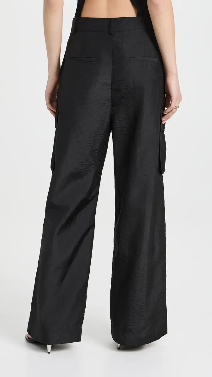 Tibi Crispy Nylon Pleated Cargo Pant | Thumbnail 3 Tibi Crispy Nylon Pleated Cargo Pant | Thumbnail 3