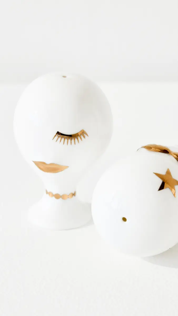 Jonathan Adler Gilded Mr. and Mrs. Muse Salt and Pepper Set Multi | Thumbnail 4 Jonathan Adler Gilded Mr. and Mrs. Muse Salt and Pepper Set Multi | Thumbnail 4