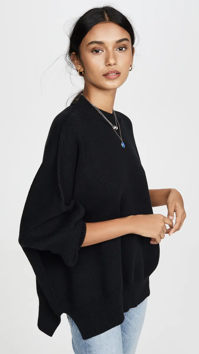 Free People Easy Street Tunic Sweater Black | Thumbnail 2 Free People Easy Street Tunic Sweater Black | Thumbnail 2