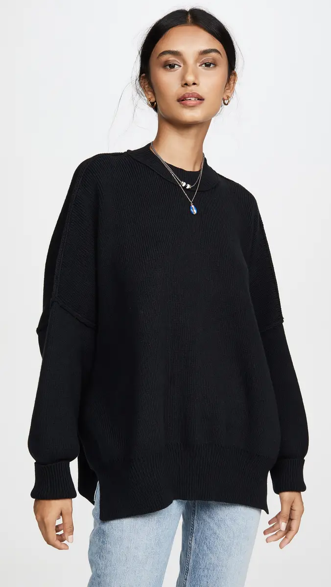 Free People Easy Street Tunic Sweater Black | Thumbnail 4 Free People Easy Street Tunic Sweater Black | Thumbnail 4