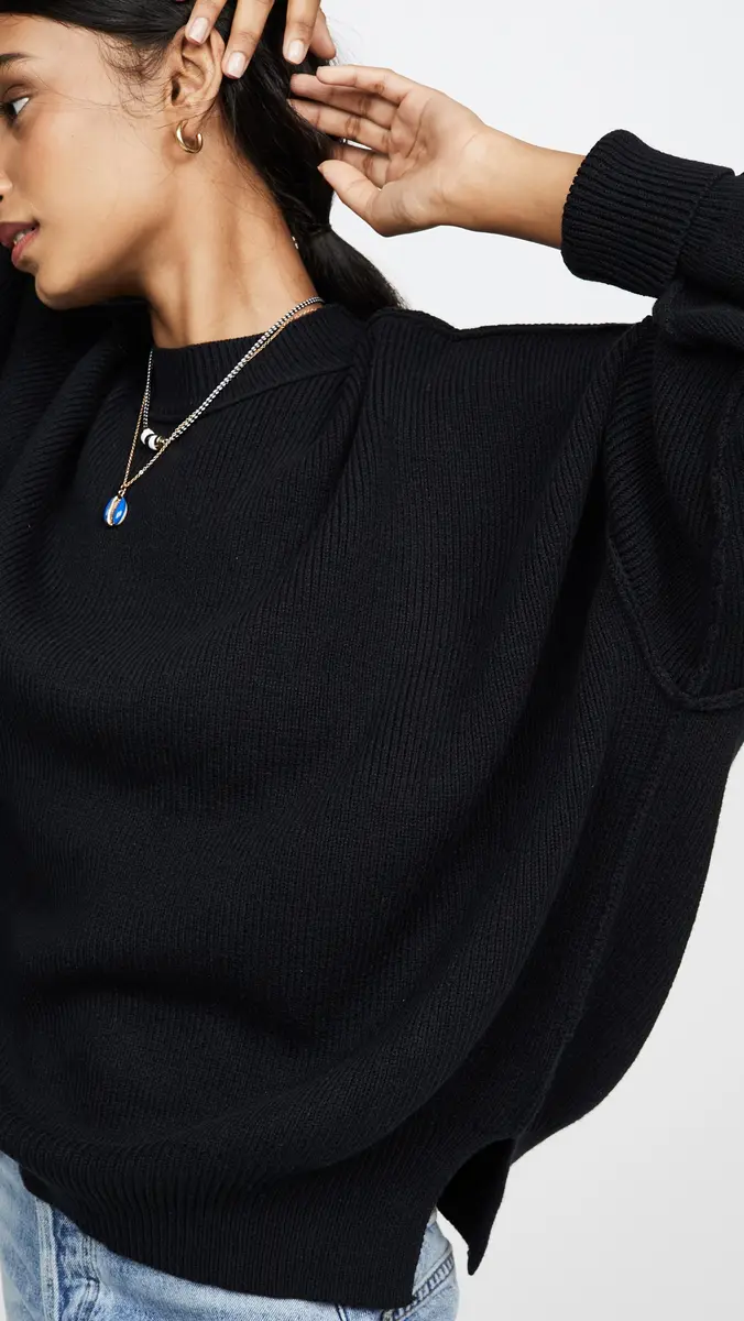 Free People Easy Street Tunic Sweater Black | Thumbnail 6 Free People Easy Street Tunic Sweater Black | Thumbnail 6