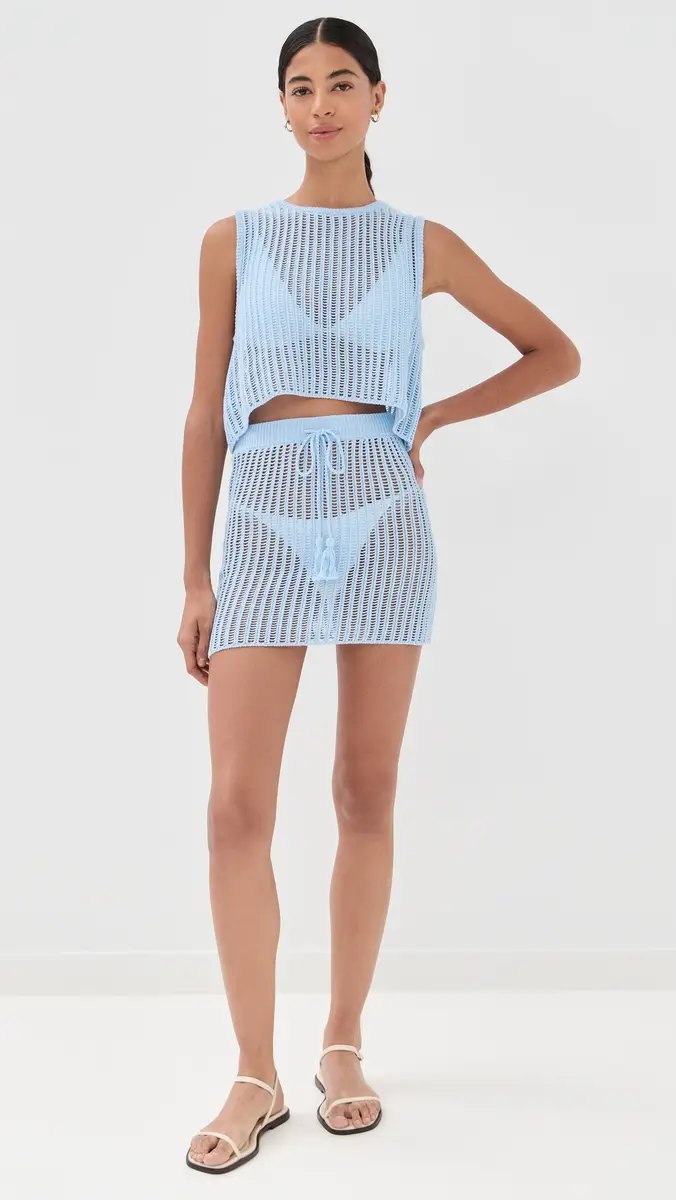 LSPACE Sander Skirt French Blue | Thumbnail 5
