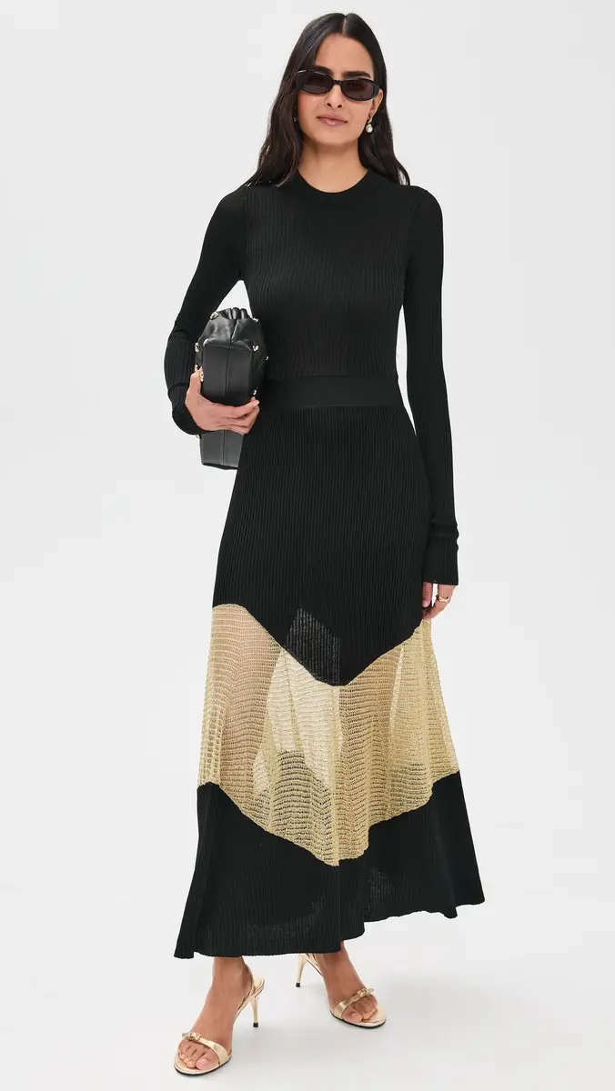 Ulla Johnson Roanne Dress Gold Noir | Thumbnail 2 Ulla Johnson Roanne Dress Gold Noir | Thumbnail 2