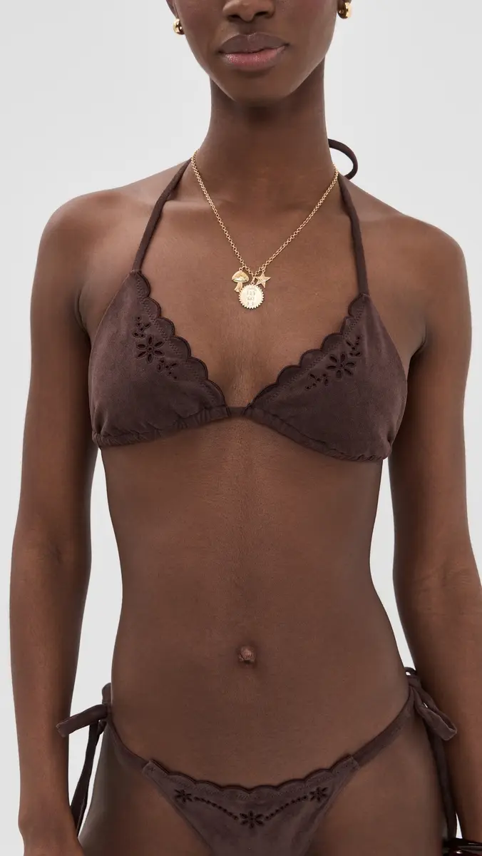 Frankies Bikinis Nick Suede Bikini Top Desert Suede | Thumbnail 2 Frankies Bikinis Nick Suede Bikini Top Desert Suede | Thumbnail 2