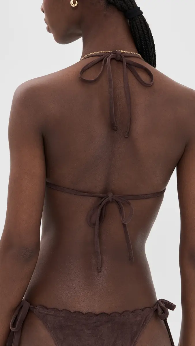 Frankies Bikinis Nick Suede Bikini Top Desert Suede | Thumbnail 3 Frankies Bikinis Nick Suede Bikini Top Desert Suede | Thumbnail 3