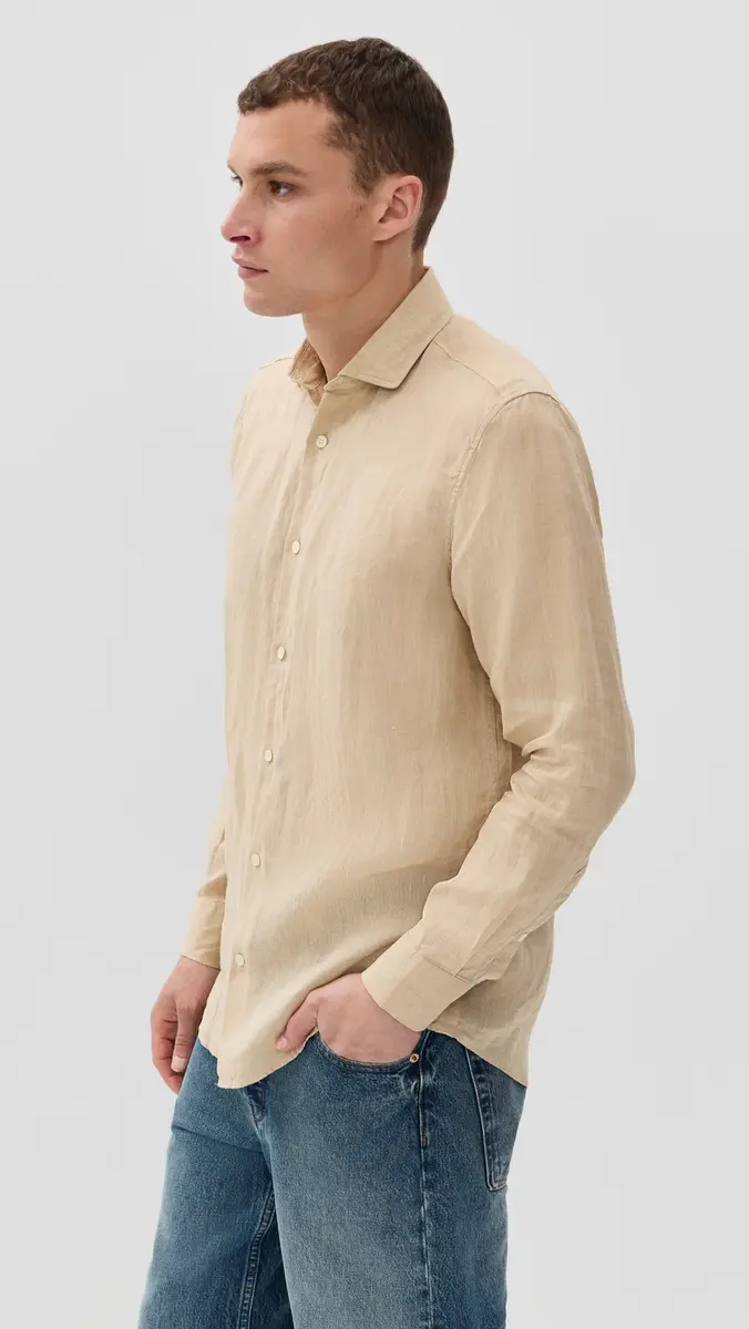 Frescobol Carioca Antonio Linen Shirt | Thumbnail 4 Frescobol Carioca Antonio Linen Shirt | Thumbnail 4