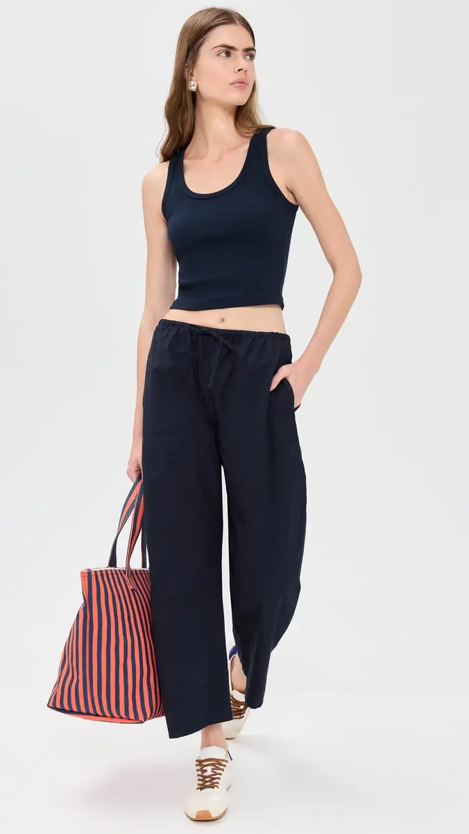 perfectwhitetee Blondie Structured Rib Bra Friendly Tank Navy | Thumbnail 5 perfectwhitetee Blondie Structured Rib Bra Friendly Tank Navy | Thumbnail 5