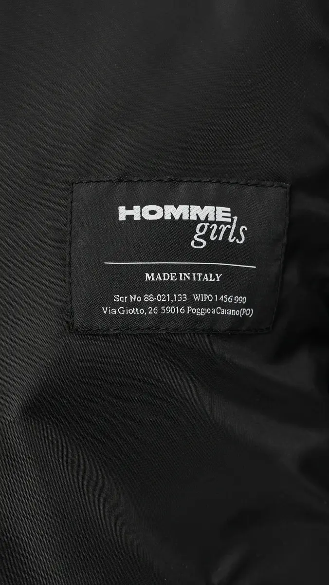 HOMMEGIRLS Nylon Bomber Jacket Black | Thumbnail 6 HOMMEGIRLS Nylon Bomber Jacket Black | Thumbnail 6
